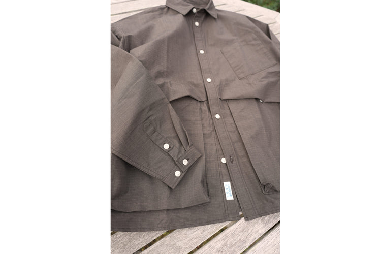 NOROLL HWR SHIRT DARKEST BROWN