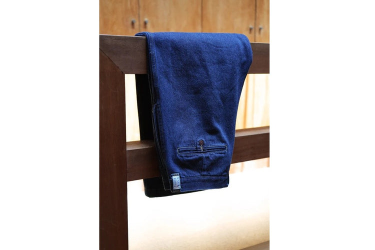 NOROLL  THICKWALK PANTS BLUE DENIM