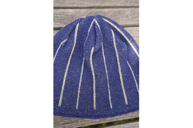 NOROLL  TWOFACE WASHI BEANIE BLUE