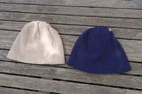 NOROLL  TWOFACE WASHI BEANIE BLUE