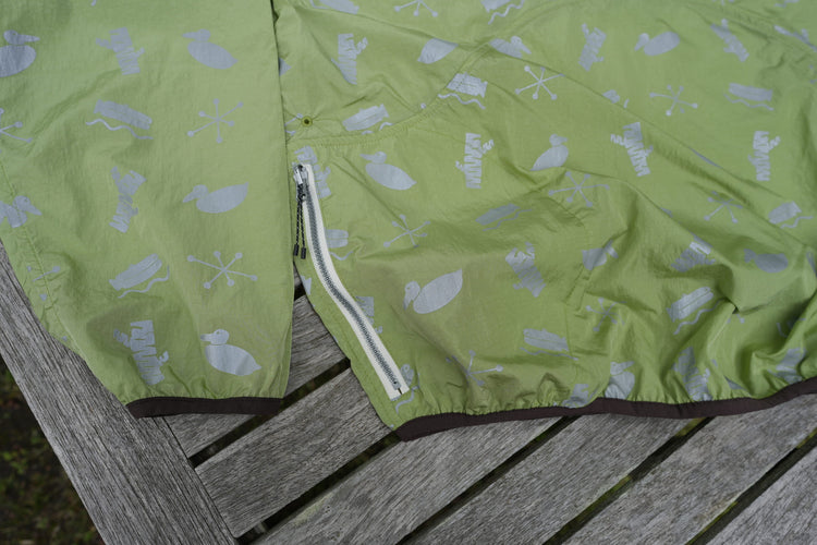 NOROLL SIGN REFLECTION PULLOVER LIME GREEN