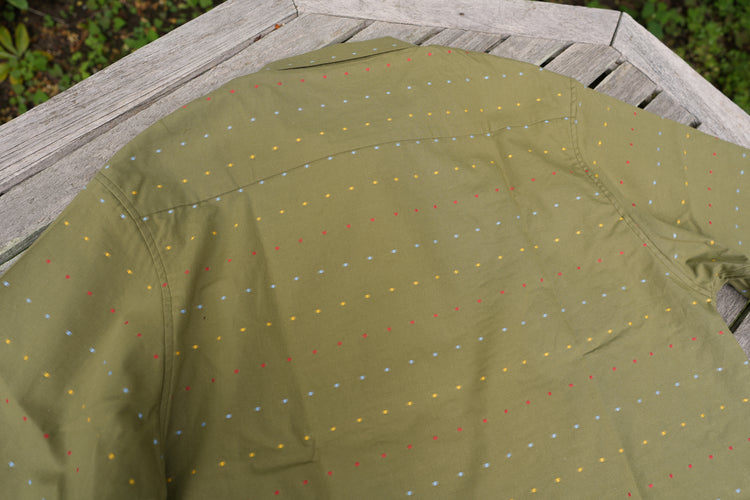 NOROLL   DOT S/S SHIRT OLIVE