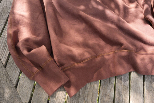 NOROLL  C&C CREW SWEAT BROWN RED