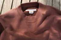 NOROLL  C&C CREW SWEAT BROWN RED