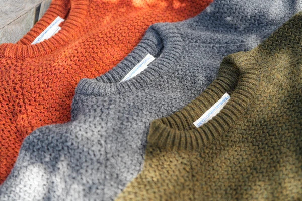 NOROLL  SIMPLE CREW NECK KNIT GREY