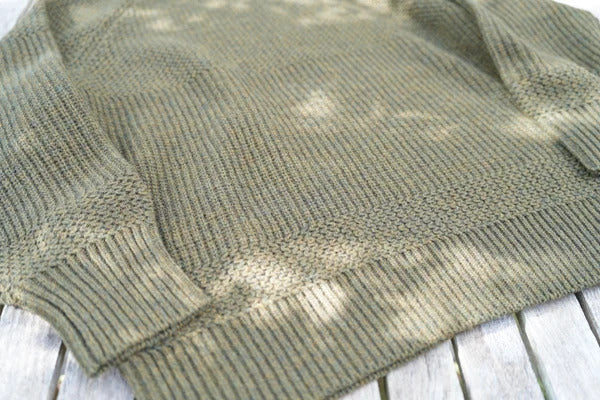 NOROLL  SIMPLE CREW NECK KNIT OLIVE