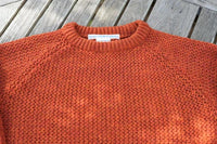 NOROLL  SIMPLE CREW NECK KNIT ORANGE