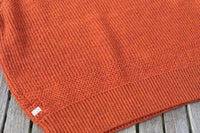 NOROLL  SIMPLE CREW NECK KNIT ORANGE