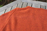 NOROLL  SIMPLE CREW NECK KNIT ORANGE