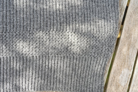 NOROLL  SIMPLE CREW NECK KNIT GREY