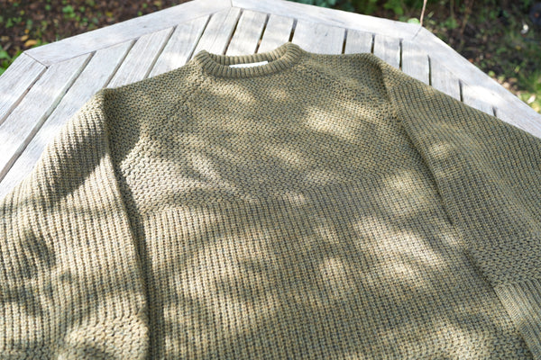 NOROLL  SIMPLE CREW NECK KNIT OLIVE