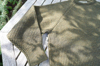 NOROLL  SIMPLE CREW NECK KNIT OLIVE