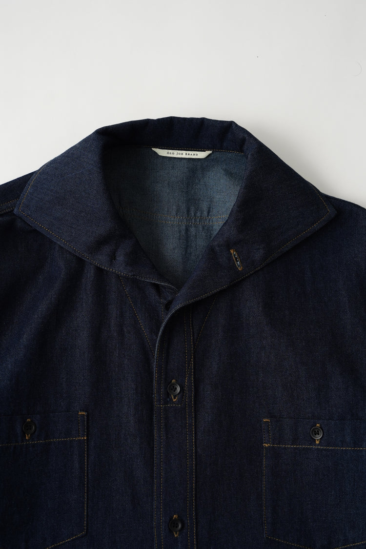 OLD JOE BRAND CAMP COLLAR MARINE SHIRTS Long-Sleeve 261OJ-SH05 INDIGO