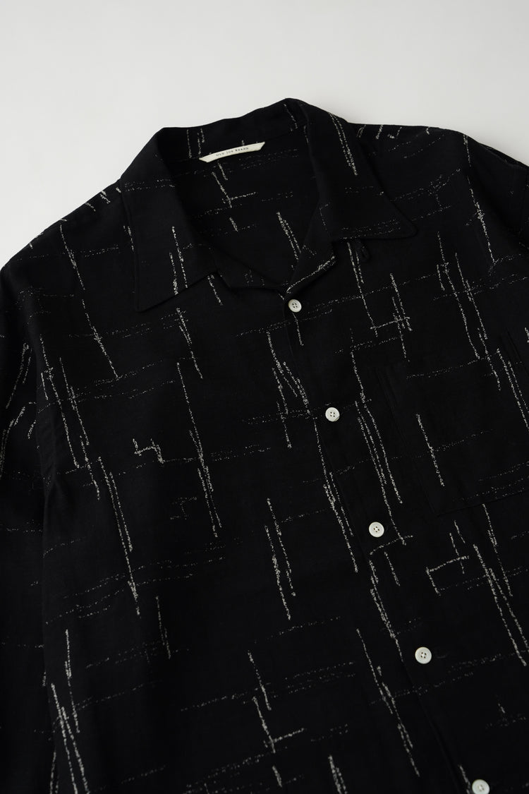 OLD JOE BRAND ORIGINAL PRINTED OPEN COLLAR SHIRTS (KASURI) Long-sleeve 261OJ-SH16