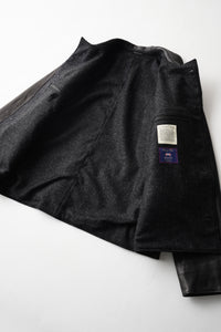 OLD JOE BRAND   PATINA HORSE-HIDE PINKERTON JACKET 262OJ-JK19 PATINA BLACK