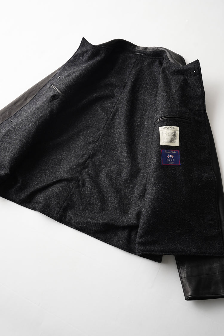 OLD JOE BRAND   PATINA HORSE-HIDE PINKERTON JACKET 262OJ-JK19 PATINA BLACK
