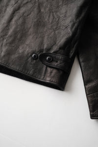 OLD JOE BRAND   PATINA HORSE-HIDE PINKERTON JACKET 262OJ-JK19 PATINA BLACK