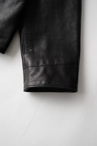 OLD JOE BRAND   PATINA HORSE-HIDE PINKERTON JACKET 262OJ-JK19 PATINA BLACK