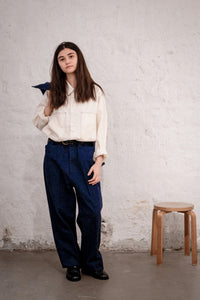 HATSKI  Faux Pullover Denim Shirt HT.8203006 WHITE