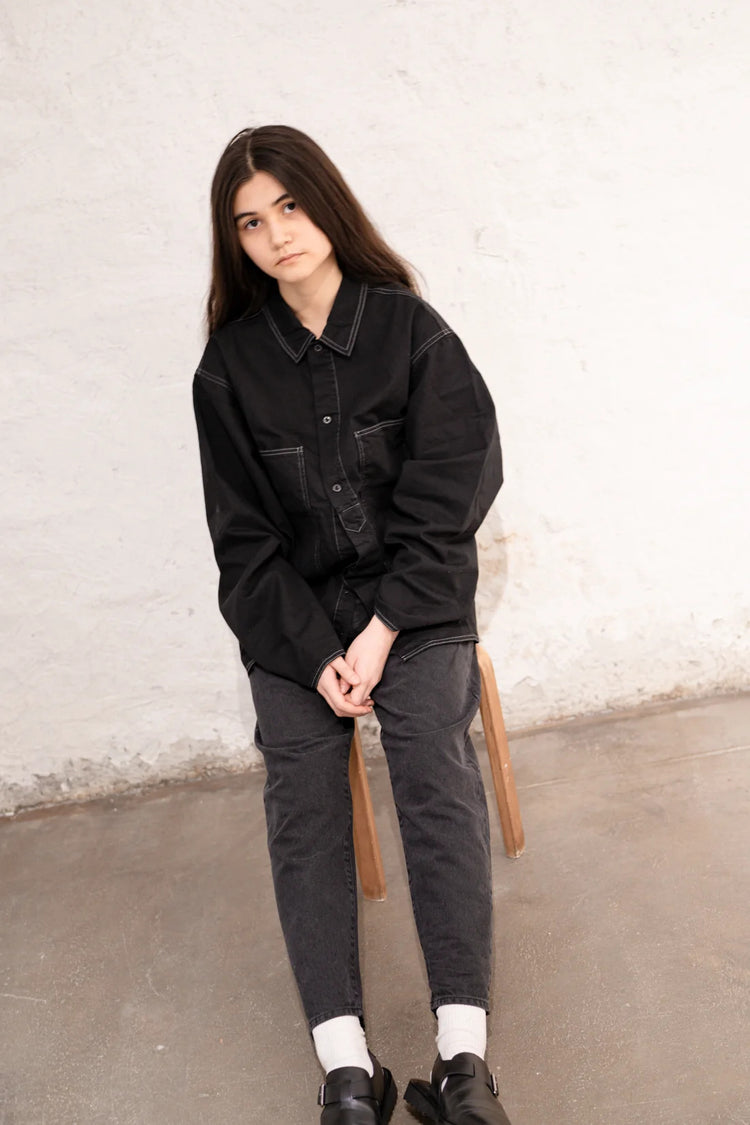 HATSKI  Faux Pullover Denim Shirt HT.8203006 denim