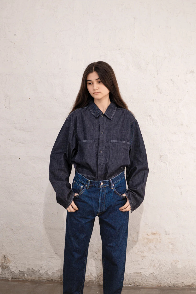 HATSKI  Faux Pullover Denim Shirt HT.8203006 denim