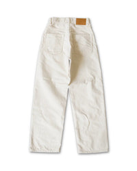 HATSKI  Denim03 Wide Tapered Denim -Ecru