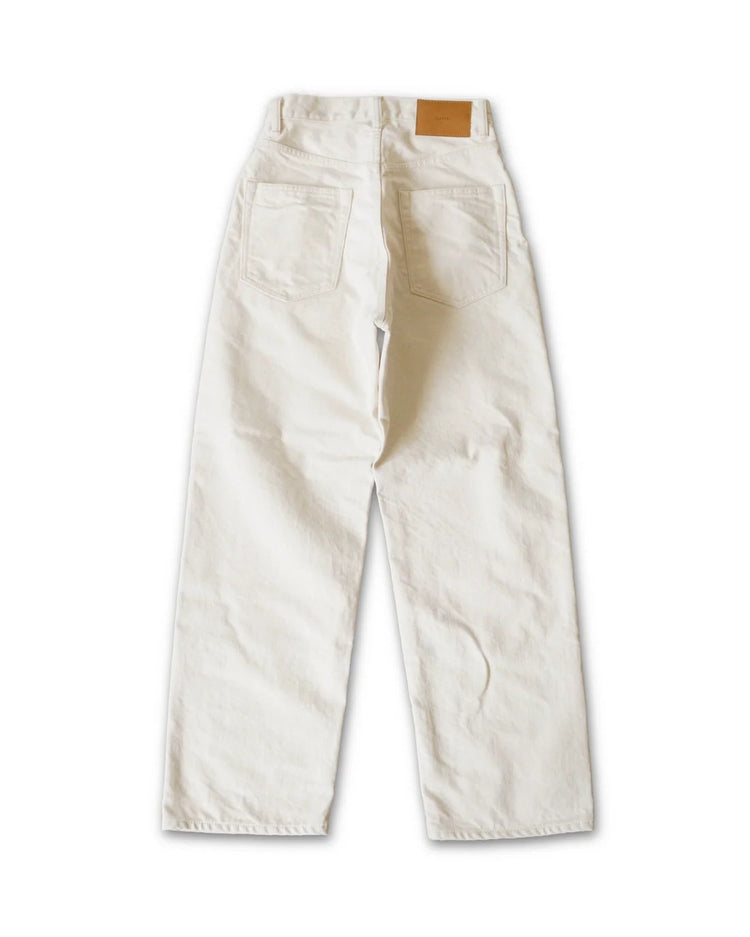 HATSKI  Denim03 Wide Tapered Denim -Ecru