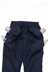 BAGGYSPORTS BA-003 2TUCKS NYLON CHINO NAVY