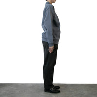 BAMME/ リブダンボールニット キーネック ポロシャツ ユニセックス