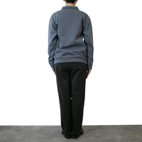 BAMME/ リブダンボールニット キーネック ポロシャツ ユニセックス