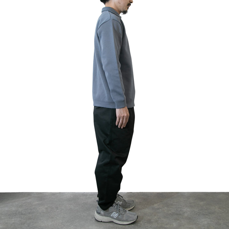 BAMME/ Ribbed Cardboard Knit Keyneck Polo Shirt (Unisex)