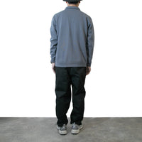 BAMME/ Ribbed Cardboard Knit Keyneck Polo Shirt (Unisex)