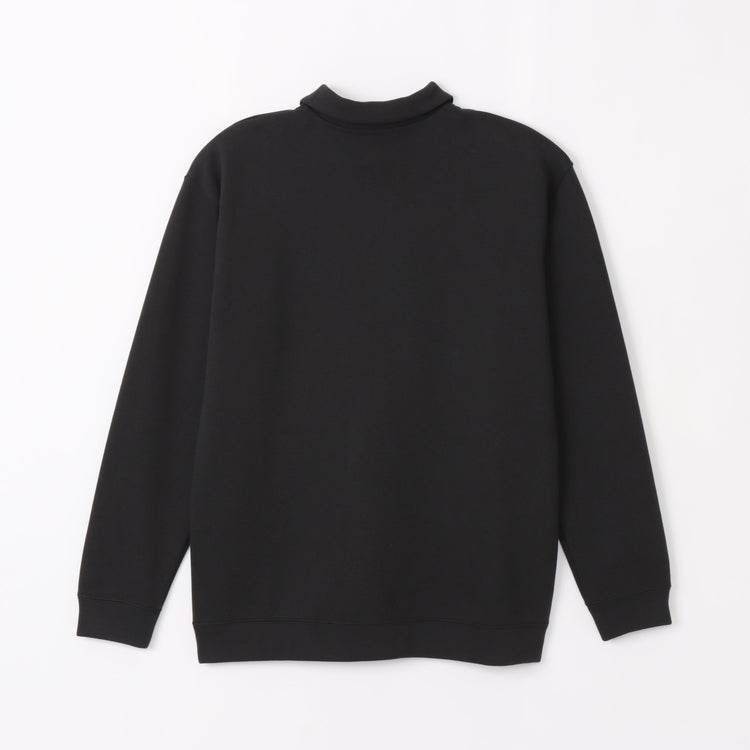BAMME/ Ribbed Cardboard Knit Keyneck Polo Shirt (Unisex)