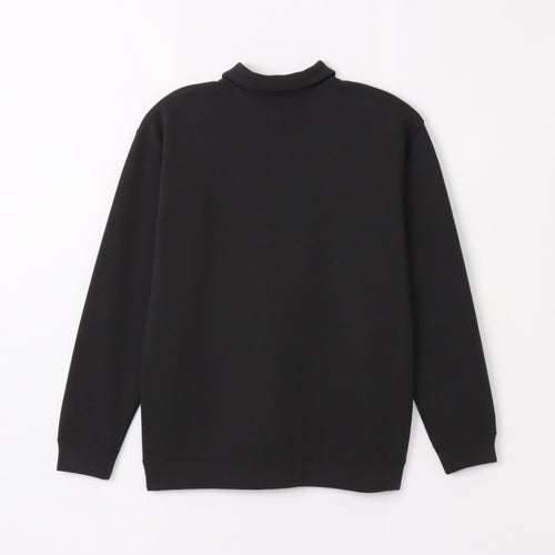 BAMME/ Ribbed Cardboard Knit Keyneck Polo Shirt (Unisex)