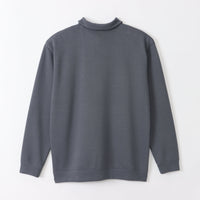 BAMME/ リブダンボールニット キーネック ポロシャツ ユニセックス