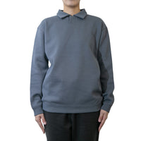 BAMME/ Ribbed Cardboard Knit Keyneck Polo Shirt (Unisex)