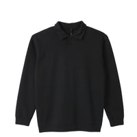 BAMME/ Ribbed Cardboard Knit Keyneck Polo Shirt (Unisex)