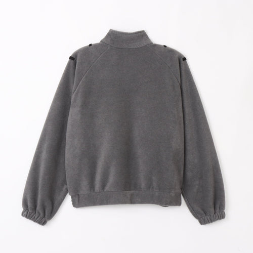 BAMME/ リサイクルポリエステル エコフリース ブリティッシュポリス ジップブルゾン オーバーサイズ ユニセックス