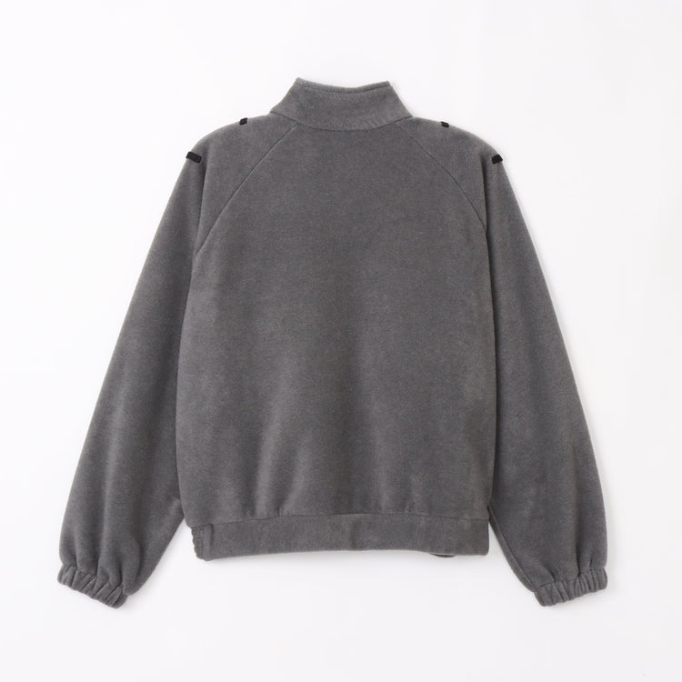 BAMME/ リサイクルポリエステル エコフリース ブリティッシュポリス ジップブルゾン オーバーサイズ ユニセックス