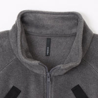 BAMME/ リサイクルポリエステル エコフリース ブリティッシュポリス ジップブルゾン オーバーサイズ ユニセックス