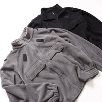 BAMME/ リサイクルポリエステル エコフリース ブリティッシュポリス ジップブルゾン オーバーサイズ ユニセックス