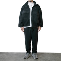 BAMME/ リサイクルポリエステル エコフリース ブリティッシュポリス ジップブルゾン オーバーサイズ ユニセックス