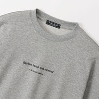 meme rirerire/Mデクラーク裏毛 ロゴプリント スウェットセットアップ 3点セット