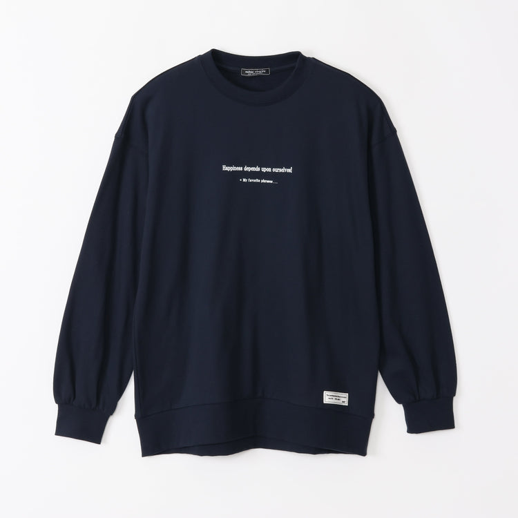 meme rirerire/Mデクラーク裏毛 ロゴプリント スウェットセットアップ 3点セット