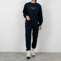 meme rirerire/Mデクラーク裏毛 ロゴプリント スウェットセットアップ 3点セット