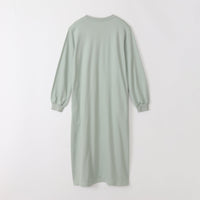 meme rirerire/ デクラーク裏毛 ロゴプリント ロングスウェットワンピース