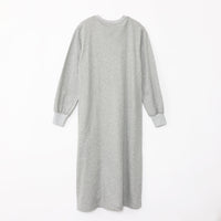 meme rirerire/ デクラーク裏毛 ロゴプリント ロングスウェットワンピース