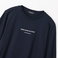 meme rirerire/ デクラーク裏毛 ロゴプリント ロングスウェットワンピース