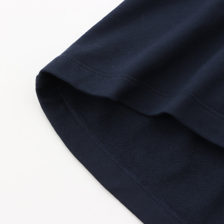 meme rirerire/ デクラーク裏毛 ロゴプリント ロングスウェットワンピース