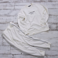 meme rirerire/Mロゴプリント オーバーサイズ 長袖スウェットプルオーバー